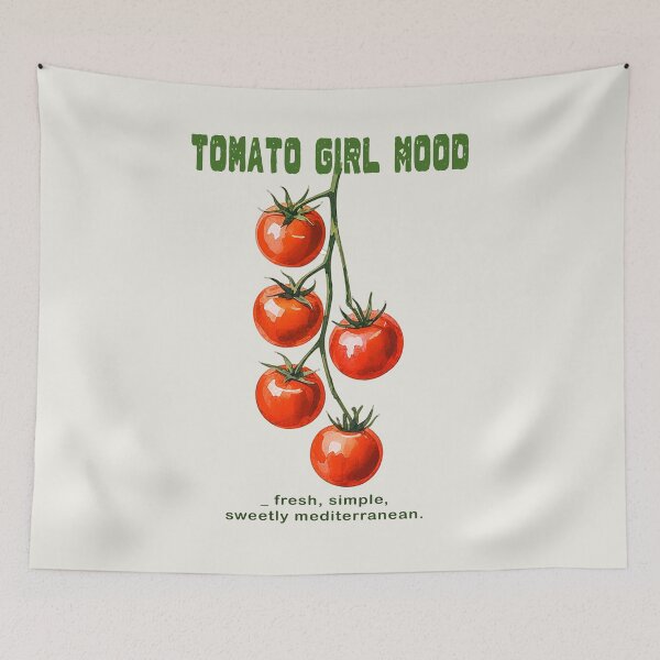 Item preview, Tomato Girl Mood Aesthetic Watercolor designed and sold by Verycutethings.