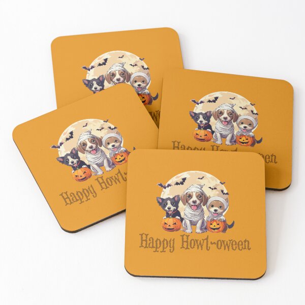 Item preview, Happy howl oween, halloween dogs, cute dog design designed and sold by DeeLulu.