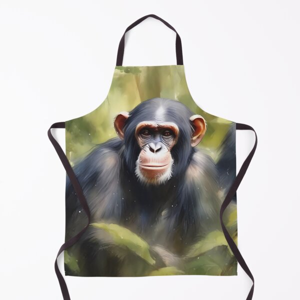 Item preview, Two Chimpanzees in Forest designed and sold by CalmnessbyChoice.