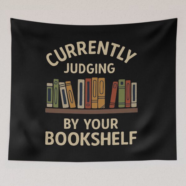 Item preview, Currently judging you by your bookshelf - Book Lovers designed and sold by CG Studio.