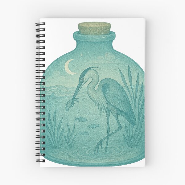 Item preview, Blue Heron in a Terrarium designed and sold by thehaywirehoney.