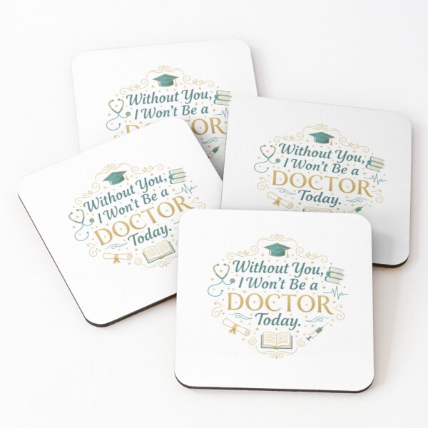 Item preview, Without You, I Won’t Be a Doctor Today – Medical Student Thank You Design | Mentor & Teacher Appreciation Gift designed and sold by ArtiVibeAura.