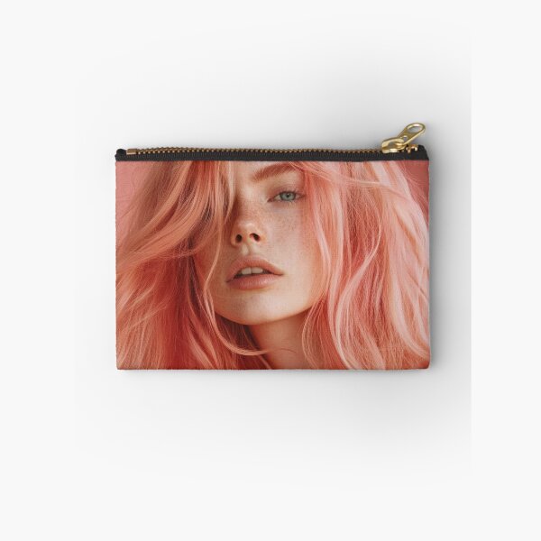 Item preview, Portrait of a model with pink hair designed and sold by anytka.