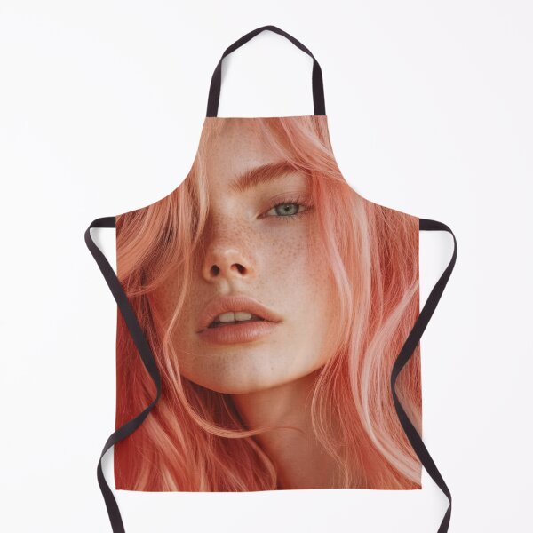 Item preview, Portrait of a model with pink hair designed and sold by anytka.