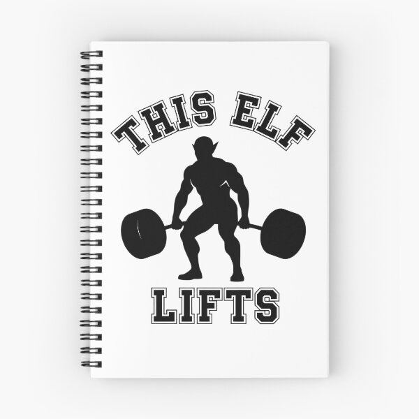 Item preview, This Elf Lifts – Funny Christmas Gym Powerlifting designed and sold by Joyful-Park.