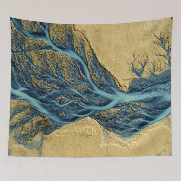 Item preview, River patterns on sand designed and sold by anytka.