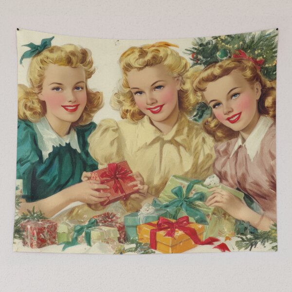 Item preview, Sisters celebrate Xmas gifts designed and sold by anytka.