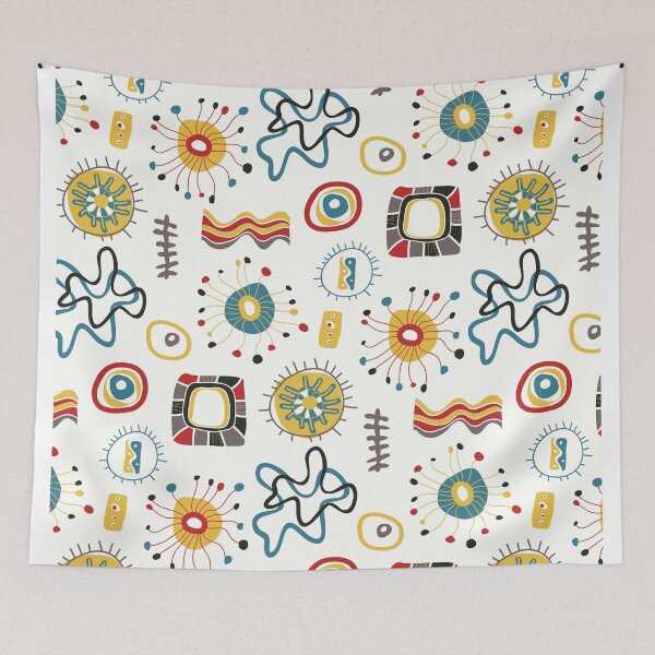 Item preview, Minimal Scandinavian digital geometric pattern	 designed and sold by Alessandro Remo Mazzoni Remotextiles.