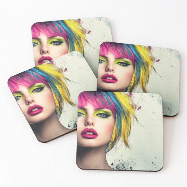 Item preview, Vibrant hair colors and bold makeup designed and sold by anytka.