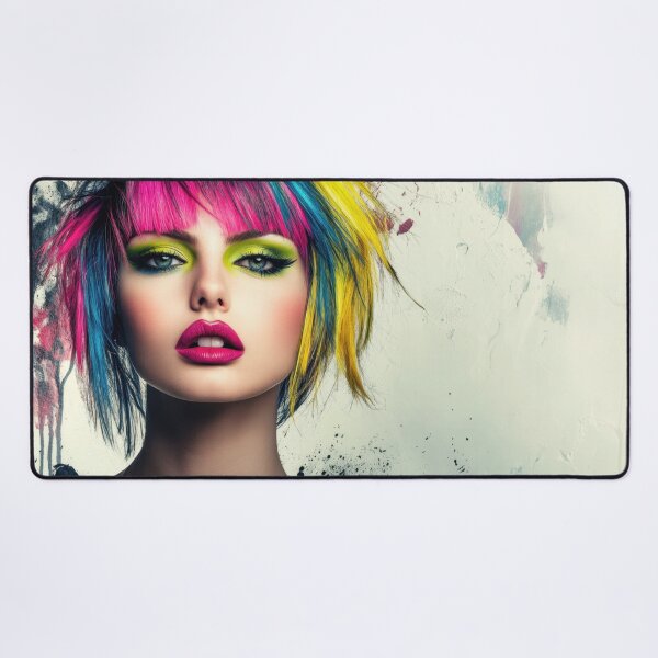 Item preview, Vibrant hair colors and bold makeup designed and sold by anytka.