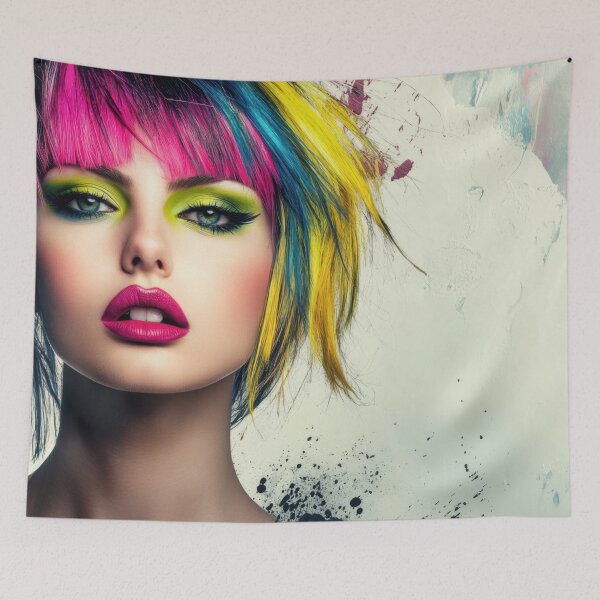 Item preview, Vibrant hair colors and bold makeup designed and sold by anytka.