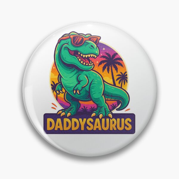 Artikelvorschau, Daddysaurus Rex – Lustiges cooles Dinosaurier-Design für Väter | T-Rex im tropischen Sonnenuntergang mit Sonnenbrille | Perfektes Geschenk für Väter, die rocken entworfen und verkauft von Chill Crew.