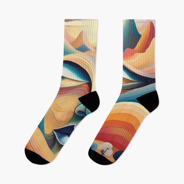 Item preview, Surreal Mountain Face — Abstract Landscape of Emotions designed and sold by MDKey DESIGN.