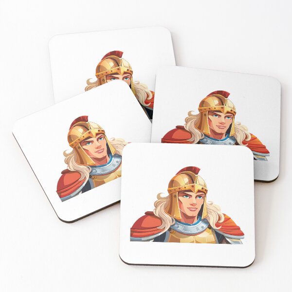Item preview, Head of historical figure, Alexander the Great, young Greek Warrior in armor and helmet designed and sold by Danler.