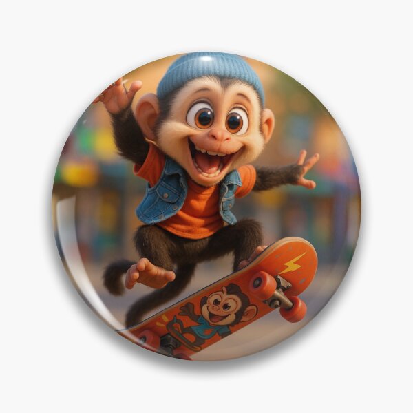 Item preview, Skater White-Faced Capuchin designed and sold by Sillytoe.