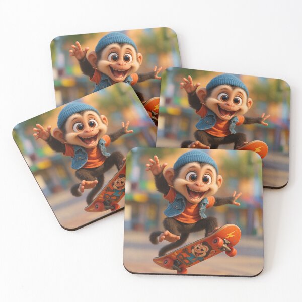 Item preview, Skater White-Faced Capuchin designed and sold by Sillytoe.