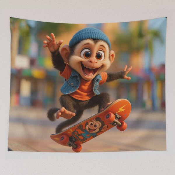 Item preview, Skater White-Faced Capuchin designed and sold by Sillytoe.