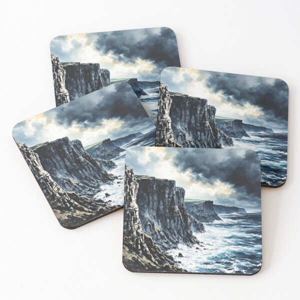 Item preview, The Cliffs of Moher under a stormy sky designed and sold by jefboutique6150.
