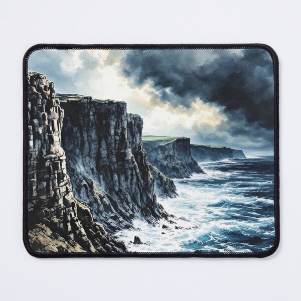 Item preview, The Cliffs of Moher under a stormy sky designed and sold by jefboutique6150.