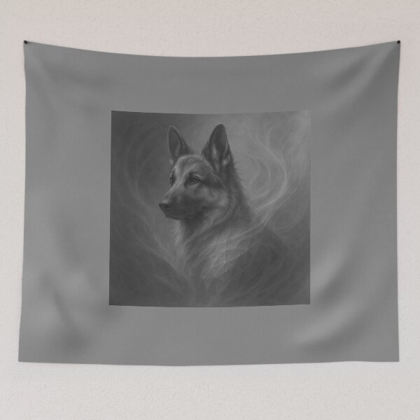 Item preview, Silent Sentinel – Geometric German Shepherd designed and sold by GeoWild Designs.