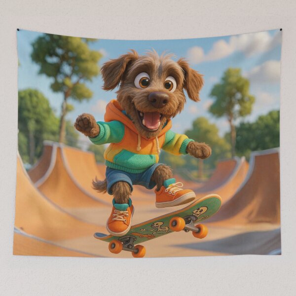 Item preview, Skater Wirehaired Pointing Griffon designed and sold by Sillytoe.