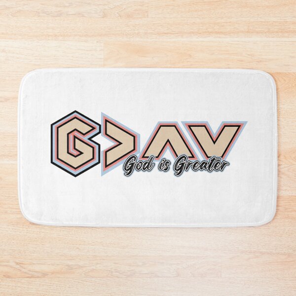 Item preview, God is Greater than the Highs and the Lows (blue, orange, black) designed and sold by Holy Coast Threads (Formerly ChristianFlower).