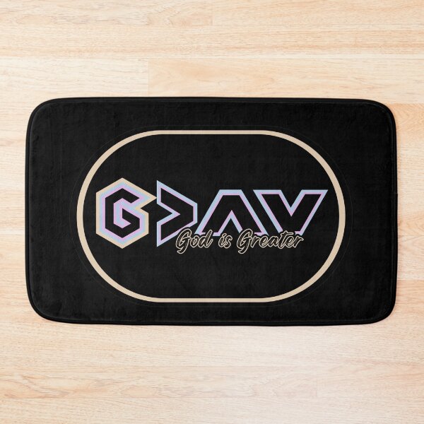 Item preview, STiCKER/Magnet of God is Greater than the Highs and the Lows (Pink, Peach, Blue, black) designed and sold by Holy Coast Threads (Formerly ChristianFlower).