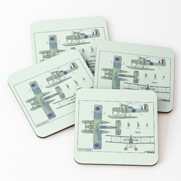 Item preview, Fairey Seafox WW2 British Biplane Floatplane Diagrams designed and sold by MilitaryMart.