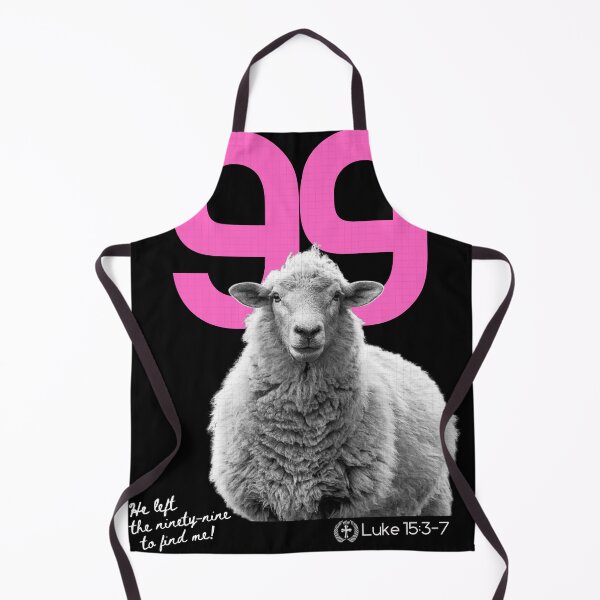 Item preview, Scripture Luke 15:3 - He Left The 99 - in Pink designed and sold by Holy Coast Threads (Formerly ChristianFlower).