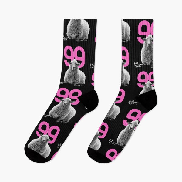Item preview, Scripture Luke 15:3 - He Left The 99 - in Pink designed and sold by Holy Coast Threads (Formerly ChristianFlower).