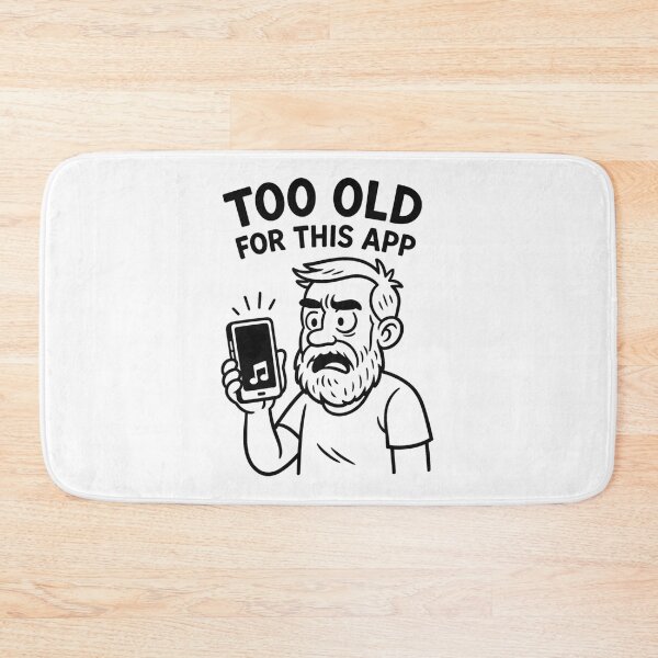 Item preview, Too Old for This App – Funny Anti-TickTock designed and sold by jelonkaa.