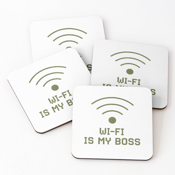 Item preview, Wi-Fi Is My Boss Retro Tech Minimal T-Shirt designed and sold by TeeNiverse-0000.