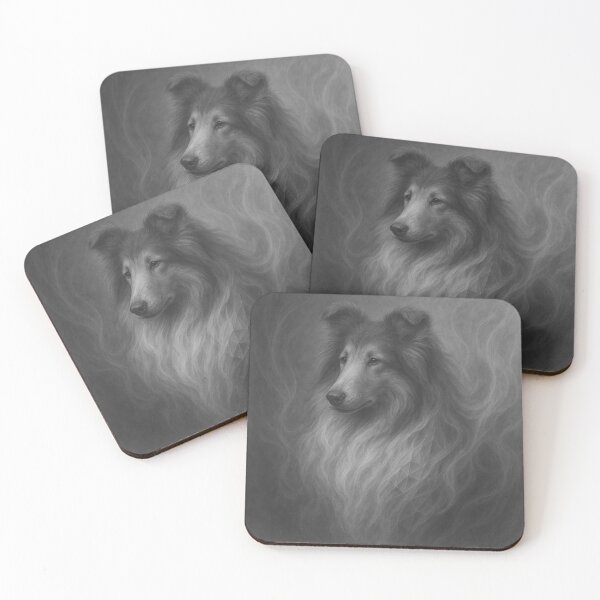 Item preview, Whispered Grace – Geometric Rough Collie designed and sold by GeoWild Designs.