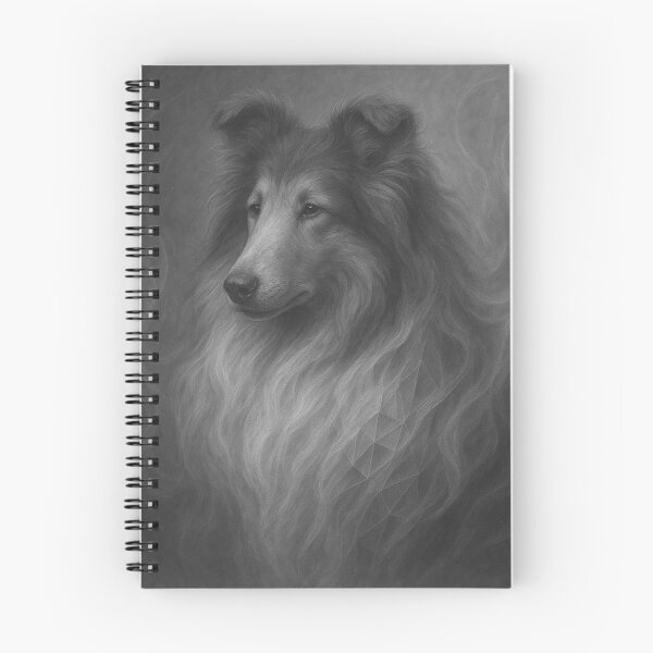 Item preview, Whispered Grace – Geometric Rough Collie designed and sold by GeoWild Designs.