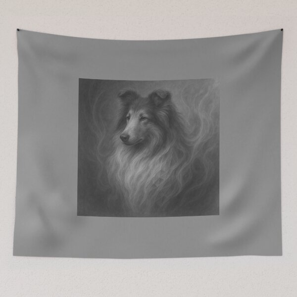 Item preview, Whispered Grace – Geometric Rough Collie designed and sold by GeoWild Designs.