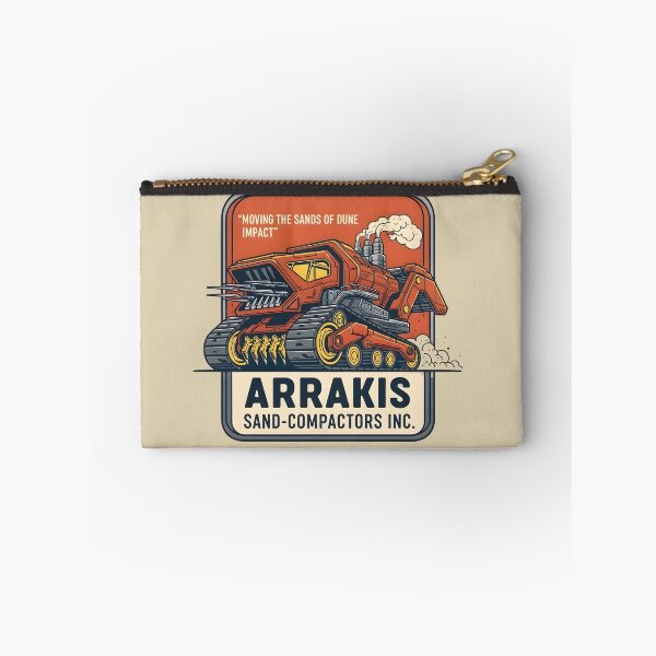 Item preview, A vintage industrial logo for "Arrakis Sand-Compactors Inc.," a fictional Dune company. designed and sold by bluel_evin.