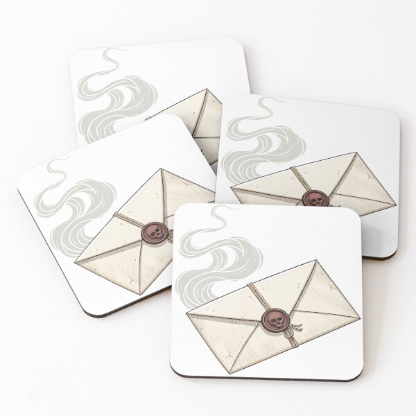 Item preview, Mysterious Old Letter with Skull Wax Seal designed and sold by Kindly Dead.