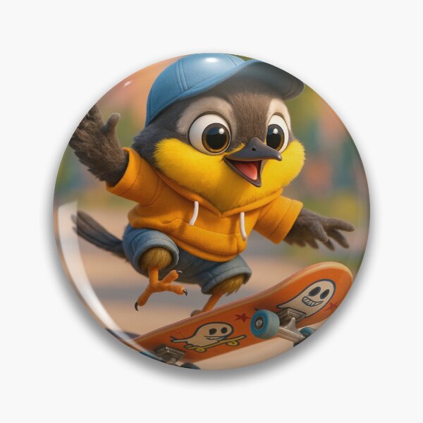 Artikelvorschau, Skater Gelbkehlchen-Waldsänger entworfen und verkauft von Sillytoe.