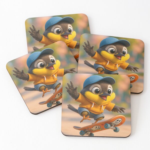 Item preview, Skater Yellowthroat Warbler designed and sold by Sillytoe.