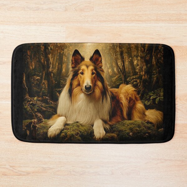 Item preview, Rough Collie in Forest designed and sold by PetsArt.