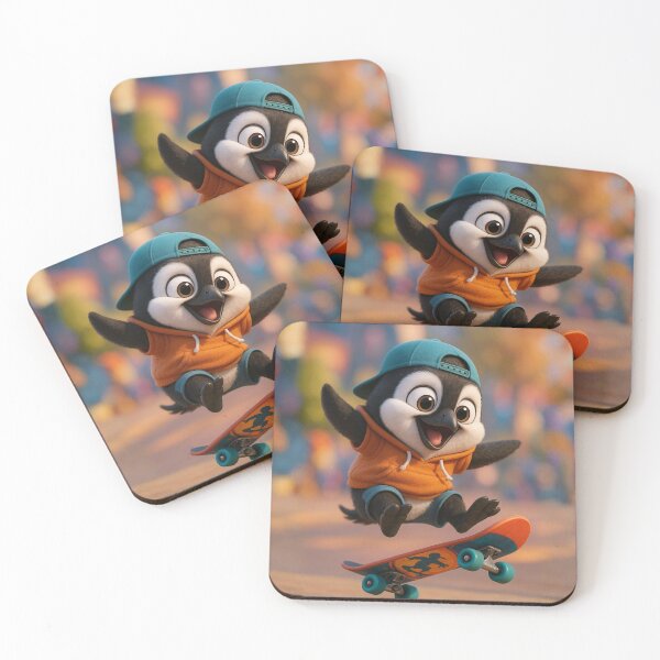 Item preview, Skater African Penguin designed and sold by Sillytoe.