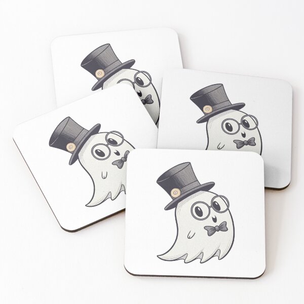 Item preview, Cute Gentleman Ghost in Top Hat and Bow Tie designed and sold by Kindly Dead.
