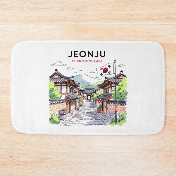 Item preview, Jeonju – 3D Cute Minimal Sketch,  designed and sold by PaintMeWorld.