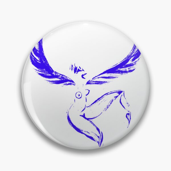Item preview, blue woman with wings designed and sold by Gomberg.