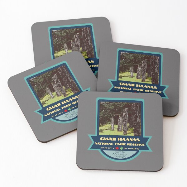 Item preview, Gwaii Haanas National Park Reserve Vintage Retro Sticker – Canada National Park Badge Design designed and sold by RouseDesigns.