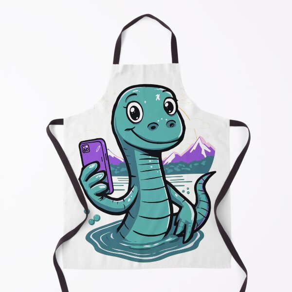 Item preview, Loch Ness Monster Selfie - Modern Scotland Design designed and sold by Loom on the Loch.