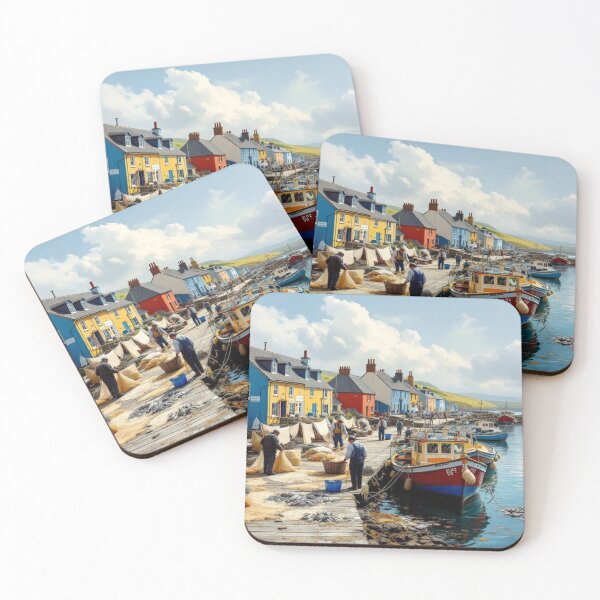 Item preview, Fishing port (Ireland) designed and sold by jefboutique6150.