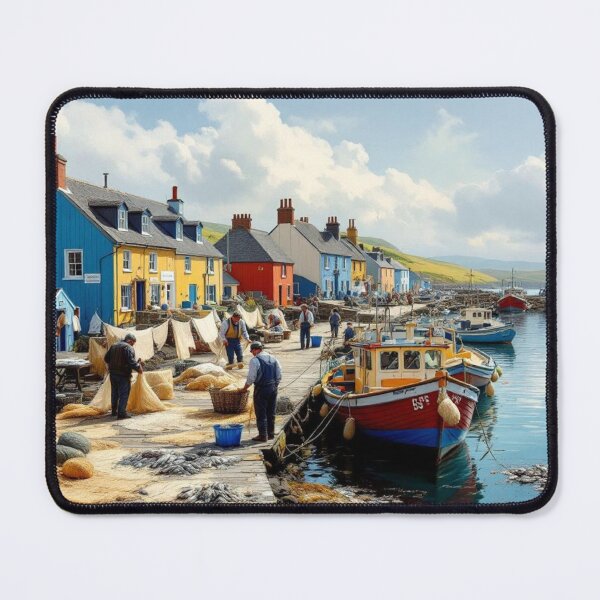 Item preview, Fishing port (Ireland) designed and sold by jefboutique6150.