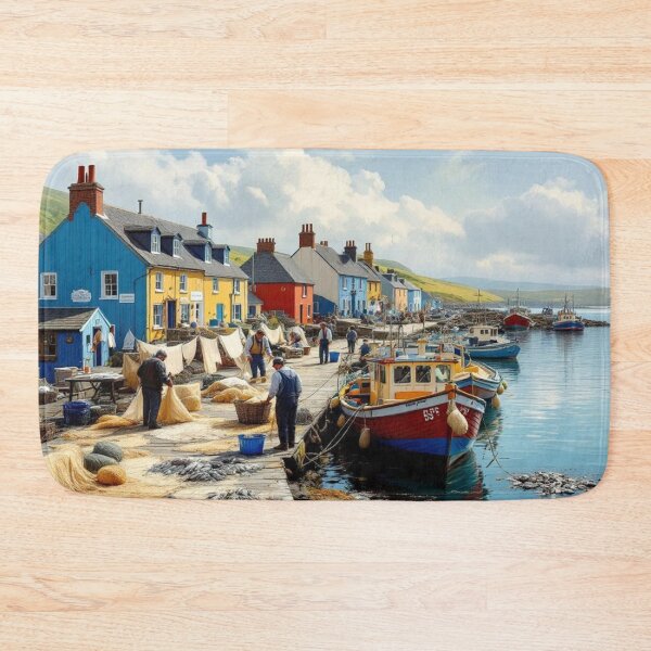 Item preview, Fishing port (Ireland) designed and sold by jefboutique6150.