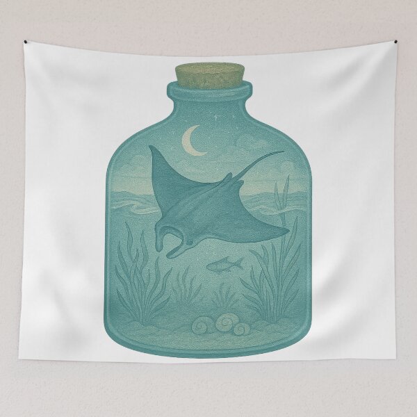 Item preview, Devil Ray in a Terrarium designed and sold by thehaywirehoney.